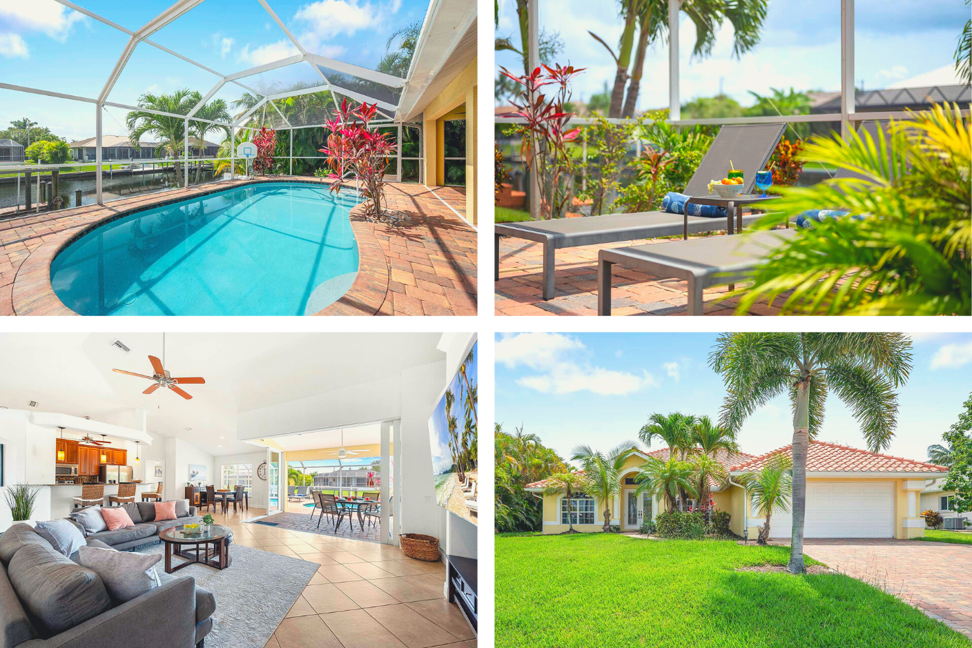 Waterfront Cape Coral, Pool+Bootsdock+Kajak+Bikes+Hund