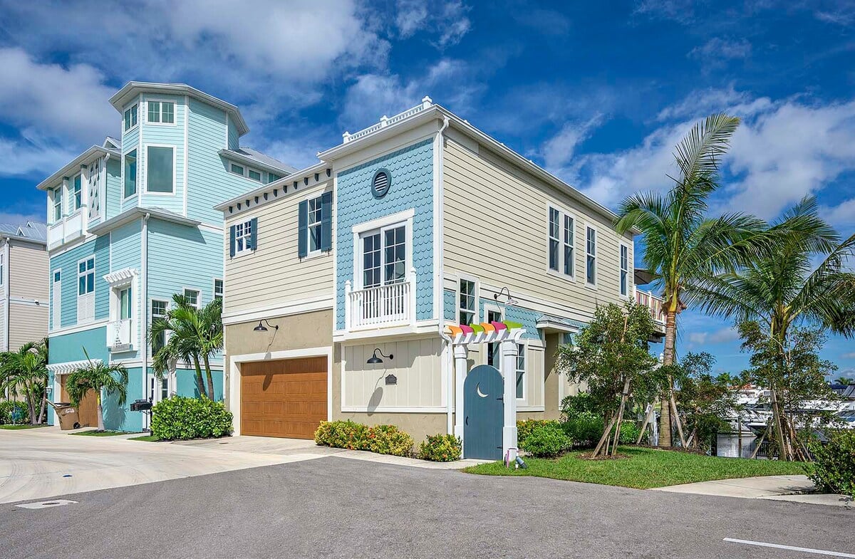 Hafenblick vom Balkon am Wasser in SW Cape Coral.
