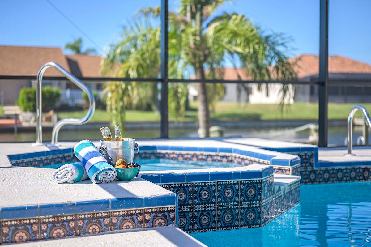 Entspannen Sie sich und genießen Sie den Whirlpool