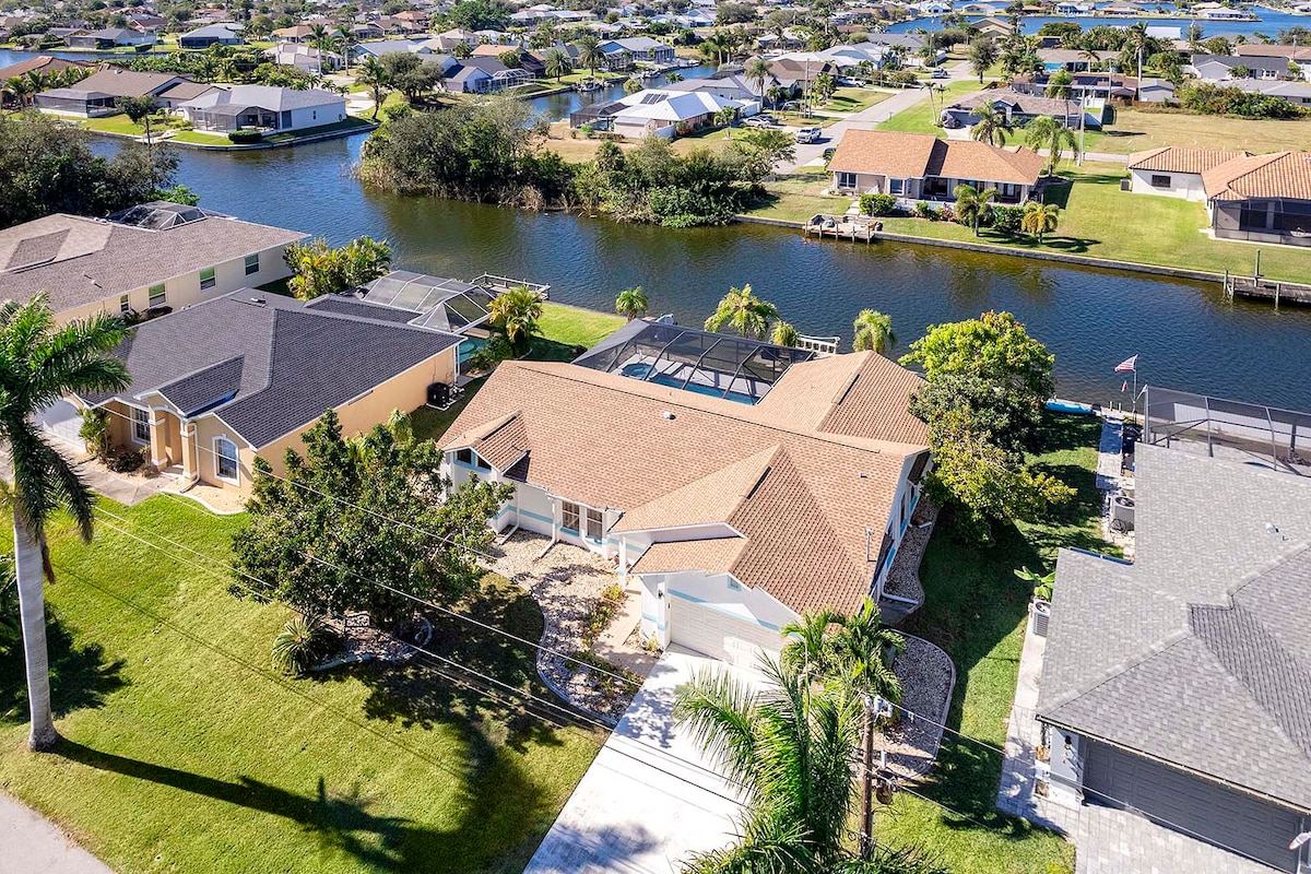 Luftaufnahme von Turtle Cay und der Umgebung