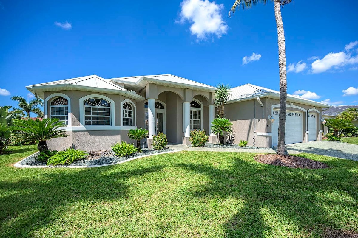 Waterfront SW Cape Coral, Salzwasser-Pool+Whirlpool, Dock