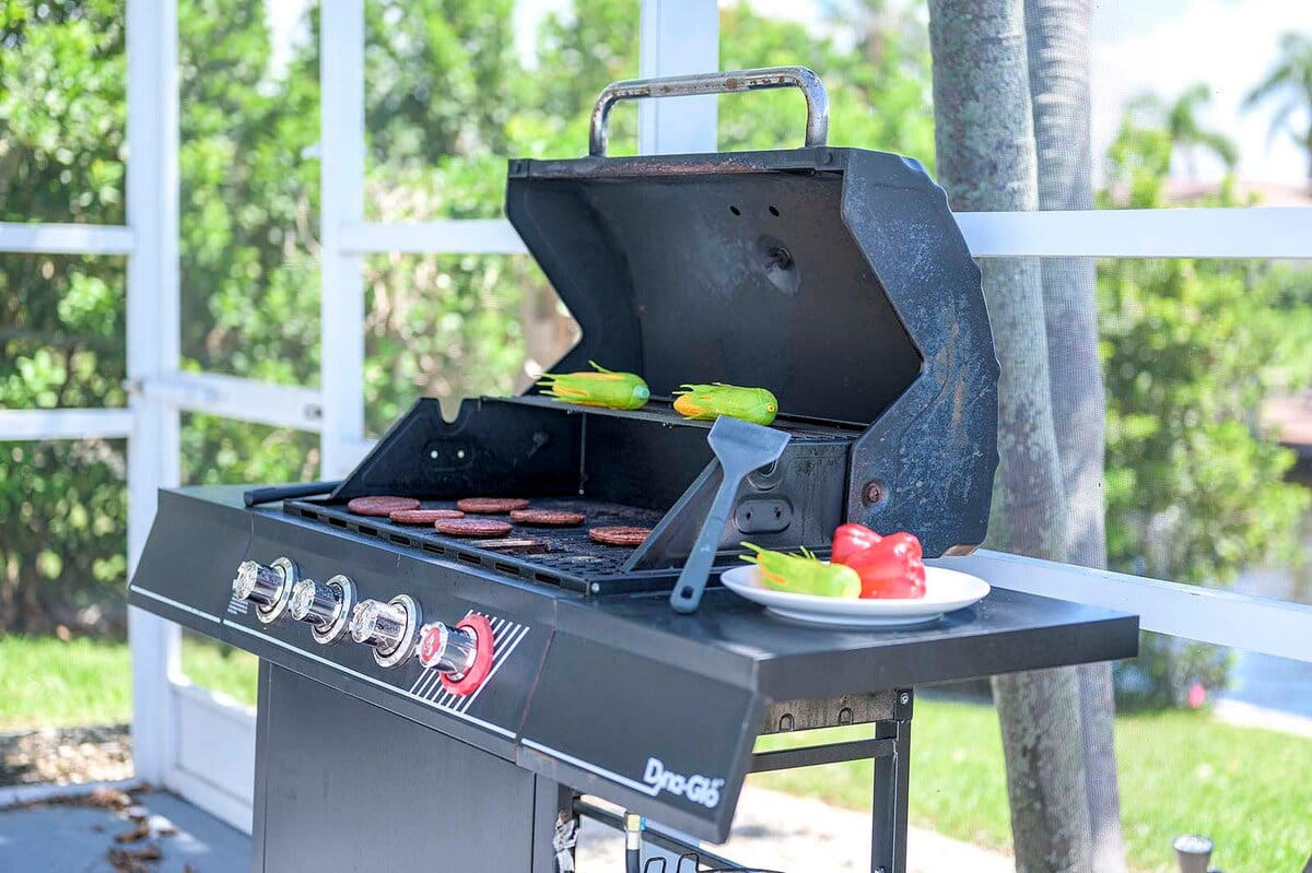 Outdoor-Grill mit Propan