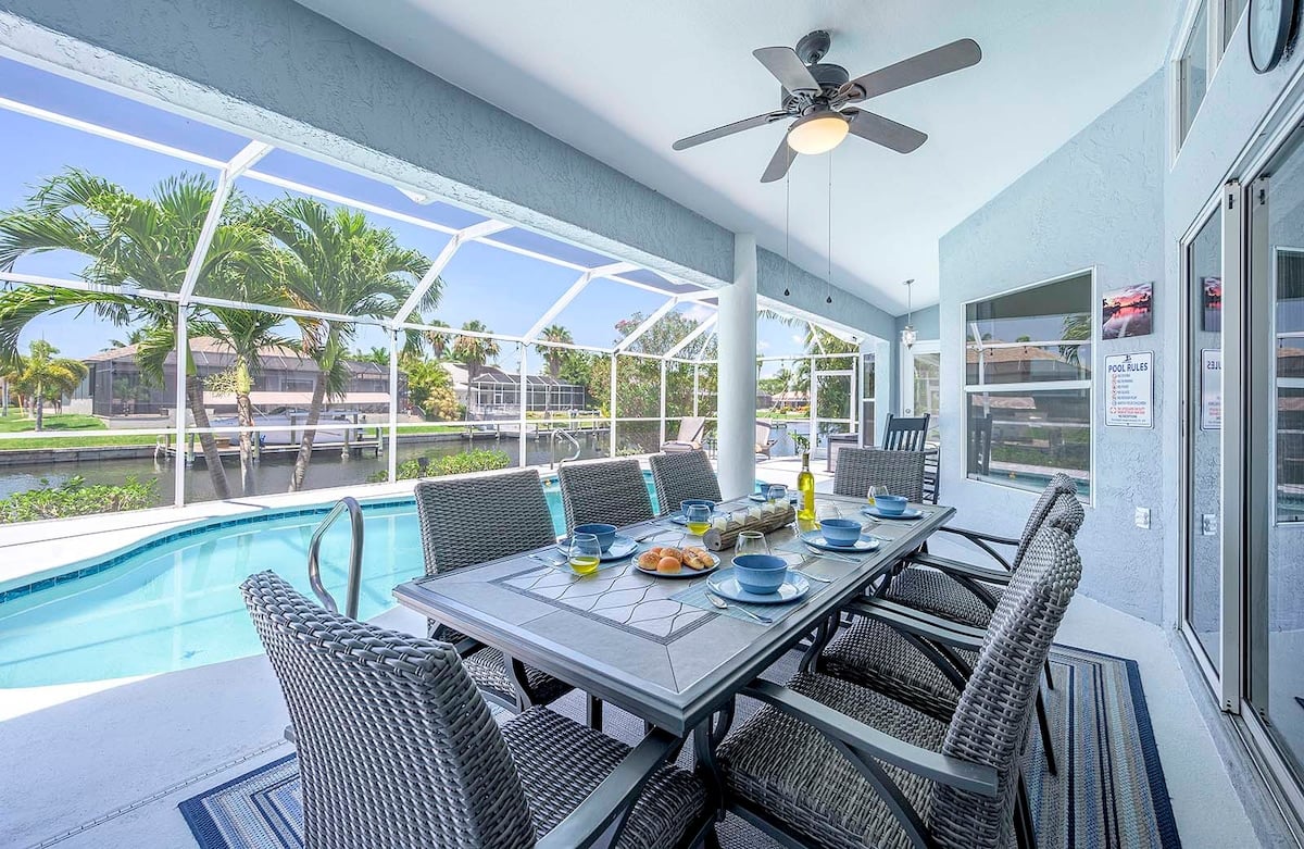 Ferienhaus Cape Coral Waterfront+Gulf Access, Pool+Bootslift