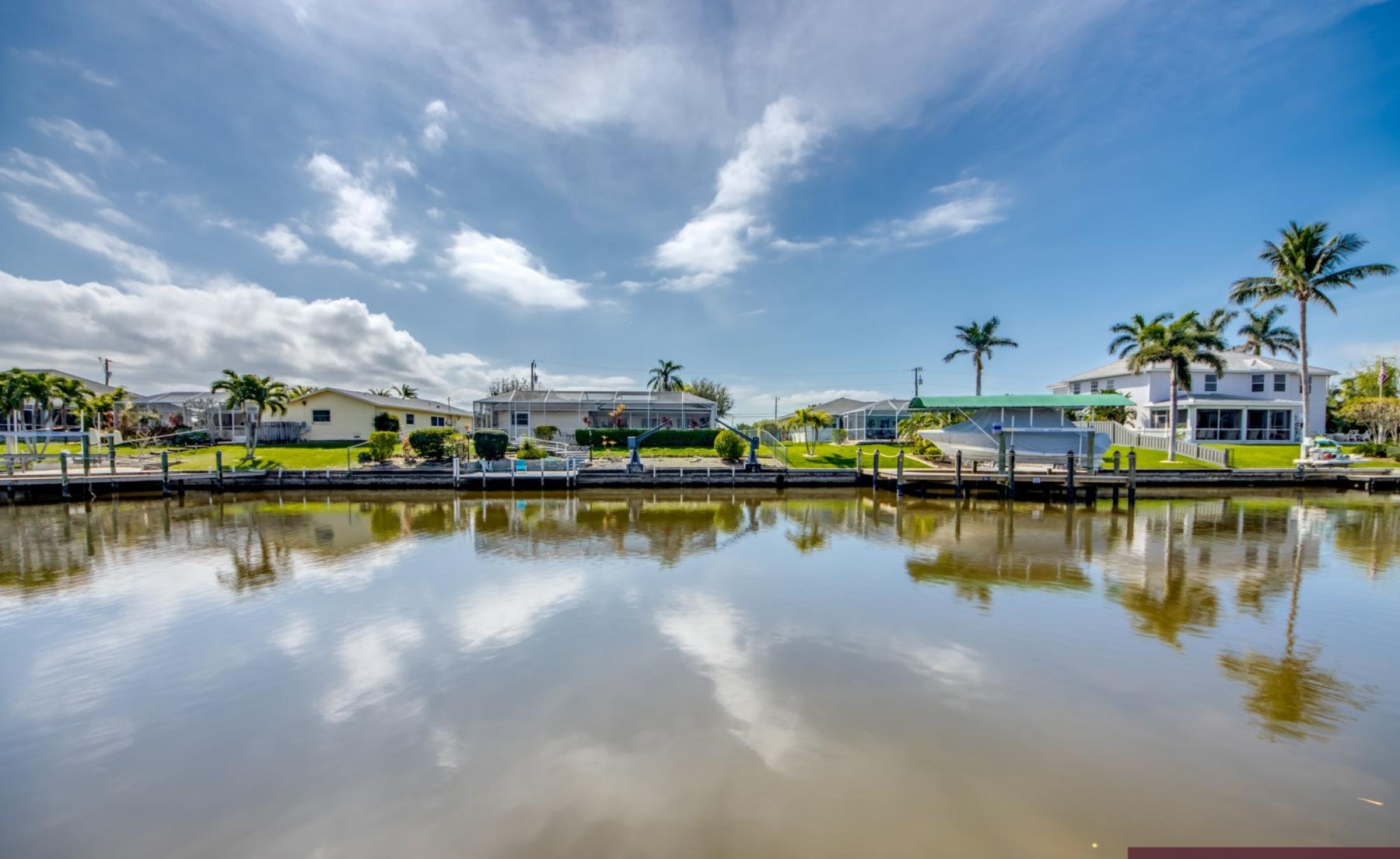Privates Bootsdock am Kanal mit direktem Zugang zum Golf von Mexiko.