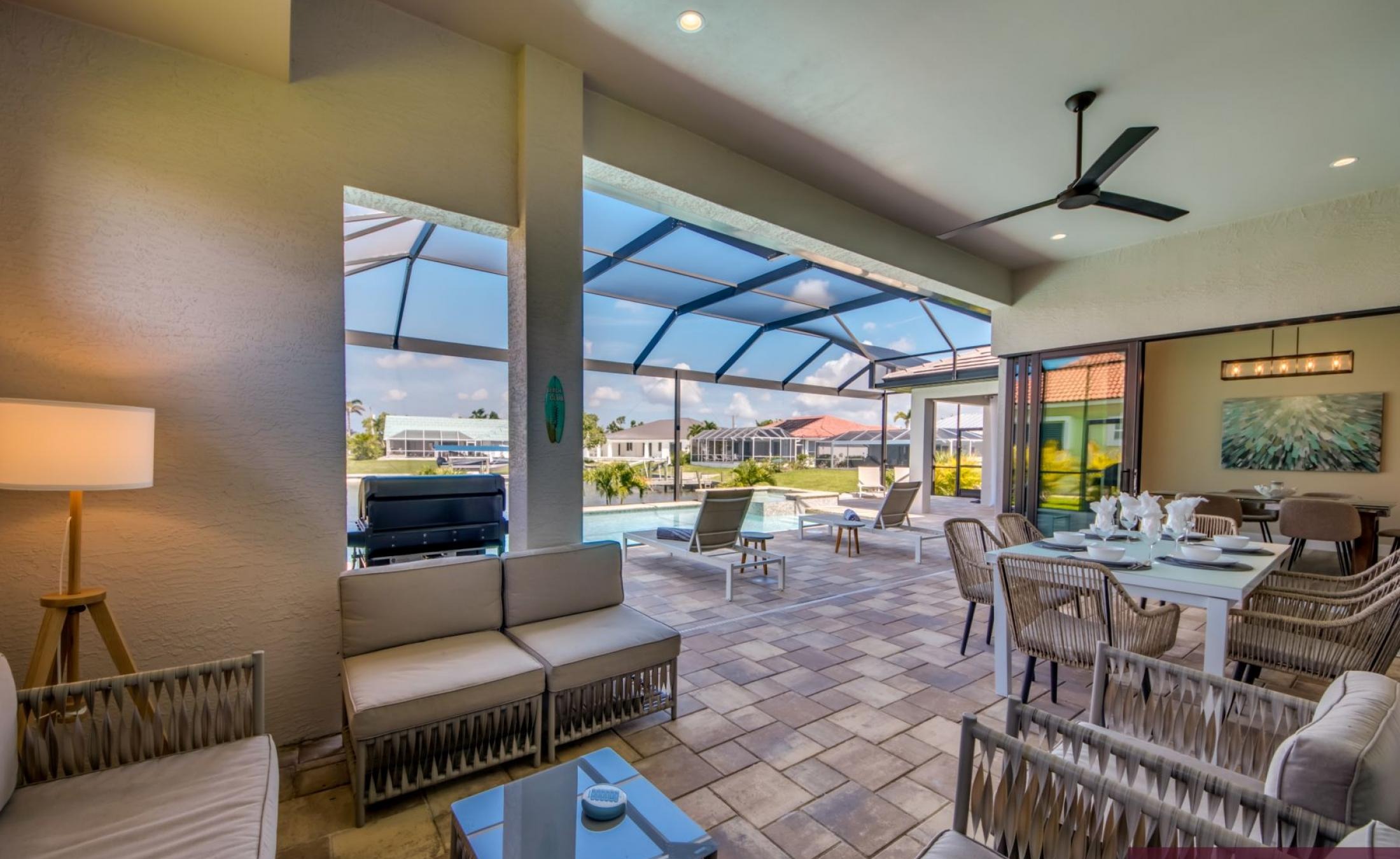 Privates Bootsdock am Kanal mit Zugang zum Golf von Mexiko.