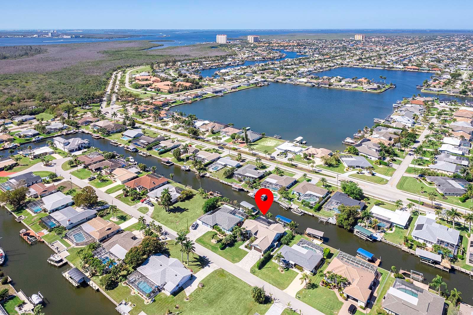 Luftaufnahme des Gulfstream Getaway-Standorts