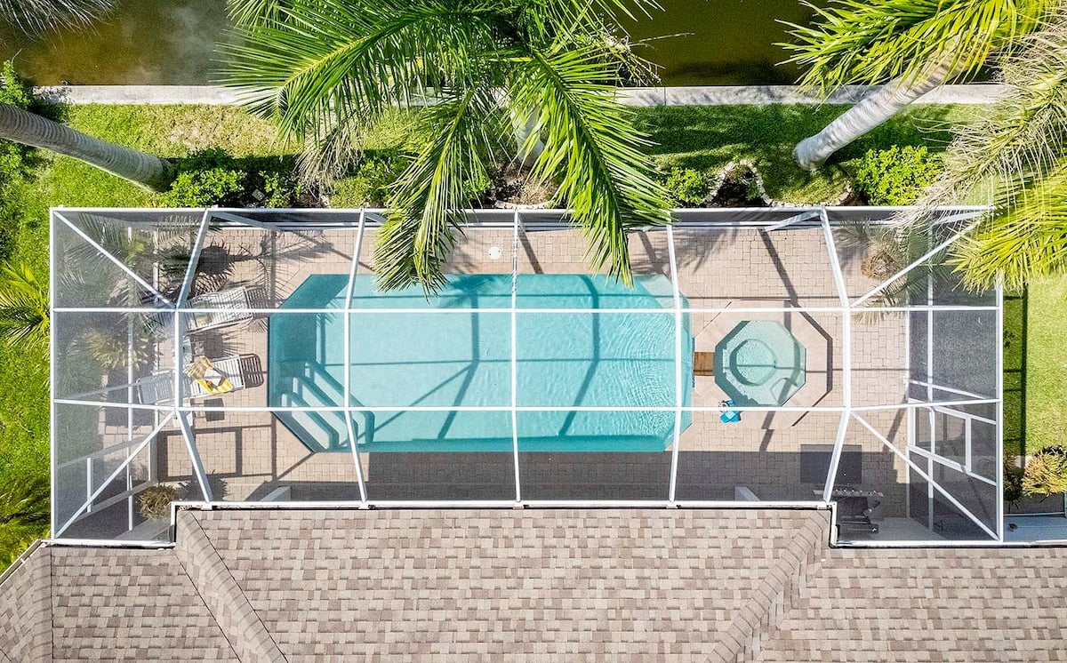 Blick auf den Kanal am Ferienhaus in SW Cape Coral (Gulf Access)