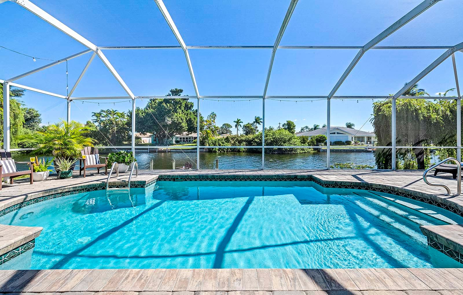 Ferienhaus Cape Coral Waterfront, Bootsdock+Kajak+Bikes, Pet OK