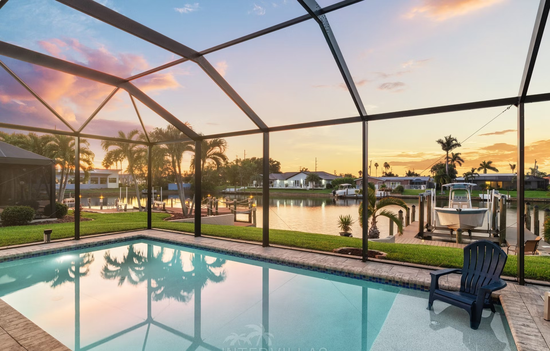 Bootsdock am Kanal mit direktem Zugang zum Golf von Mexiko.