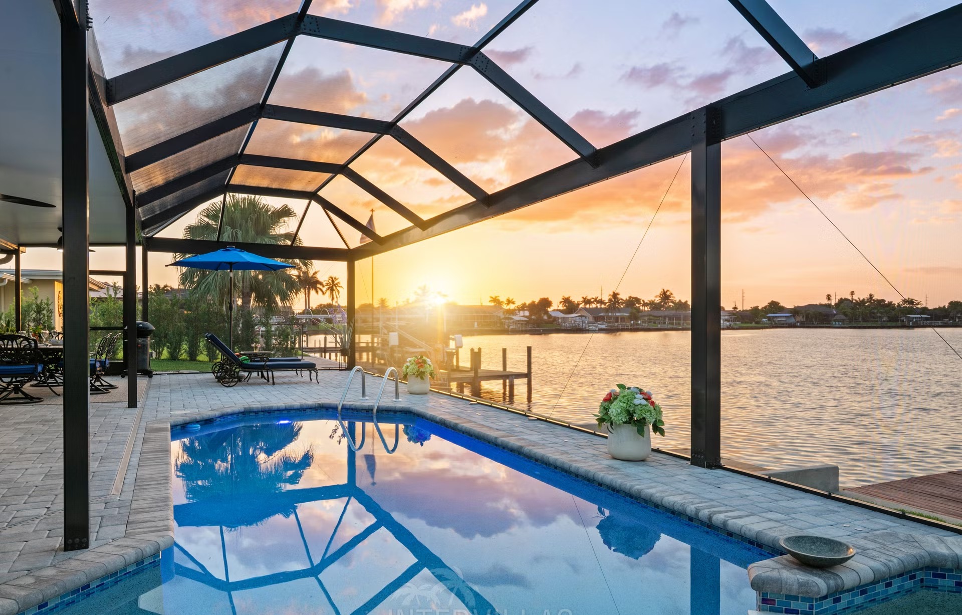 Ferienhaus Cape Coral Waterfront, Salzwasser-Pool+Spa, Dock