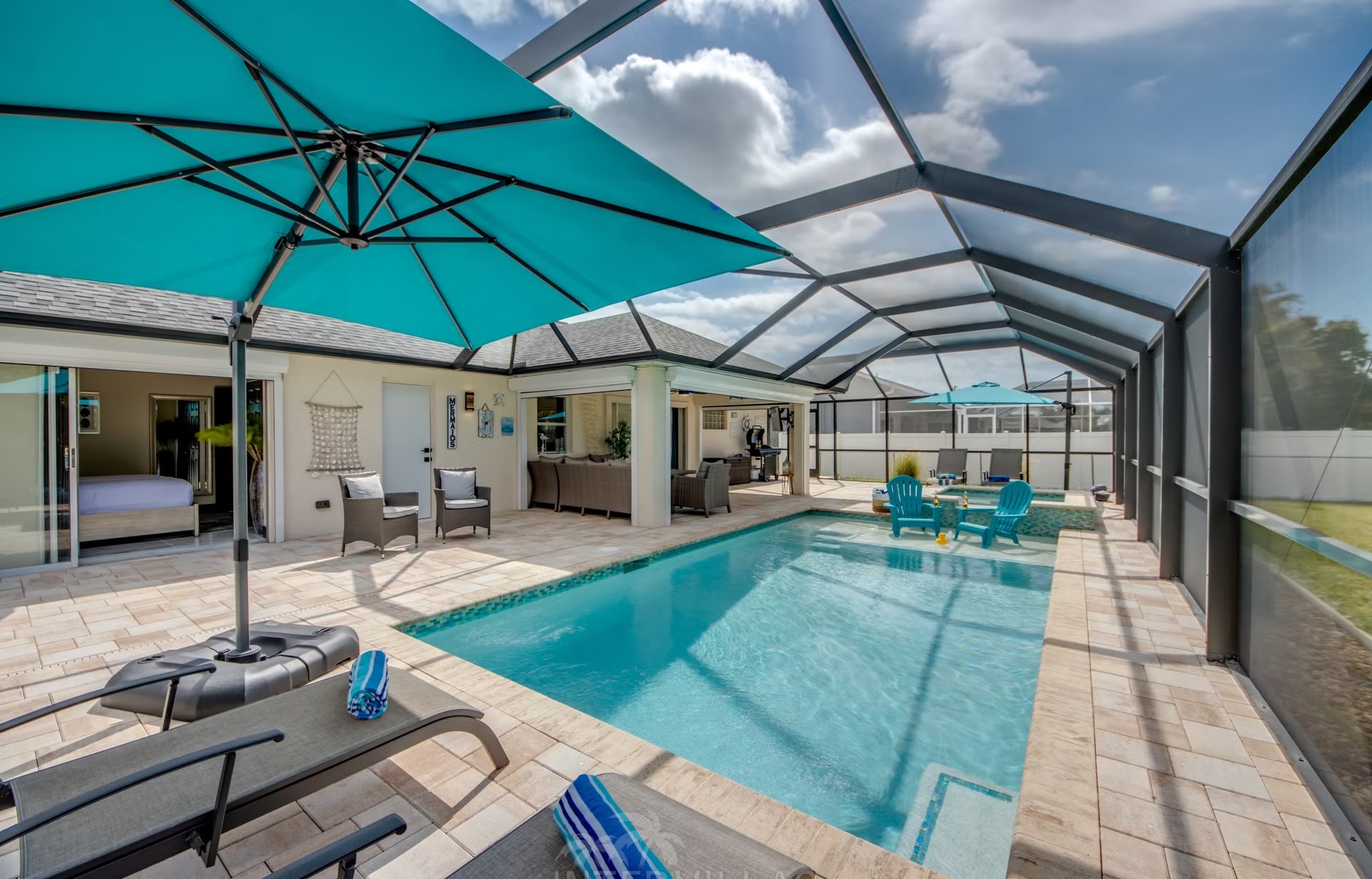 Ferienhaus Cape Coral, beheizter Pool+Spa, Outdoor-TV+Grill