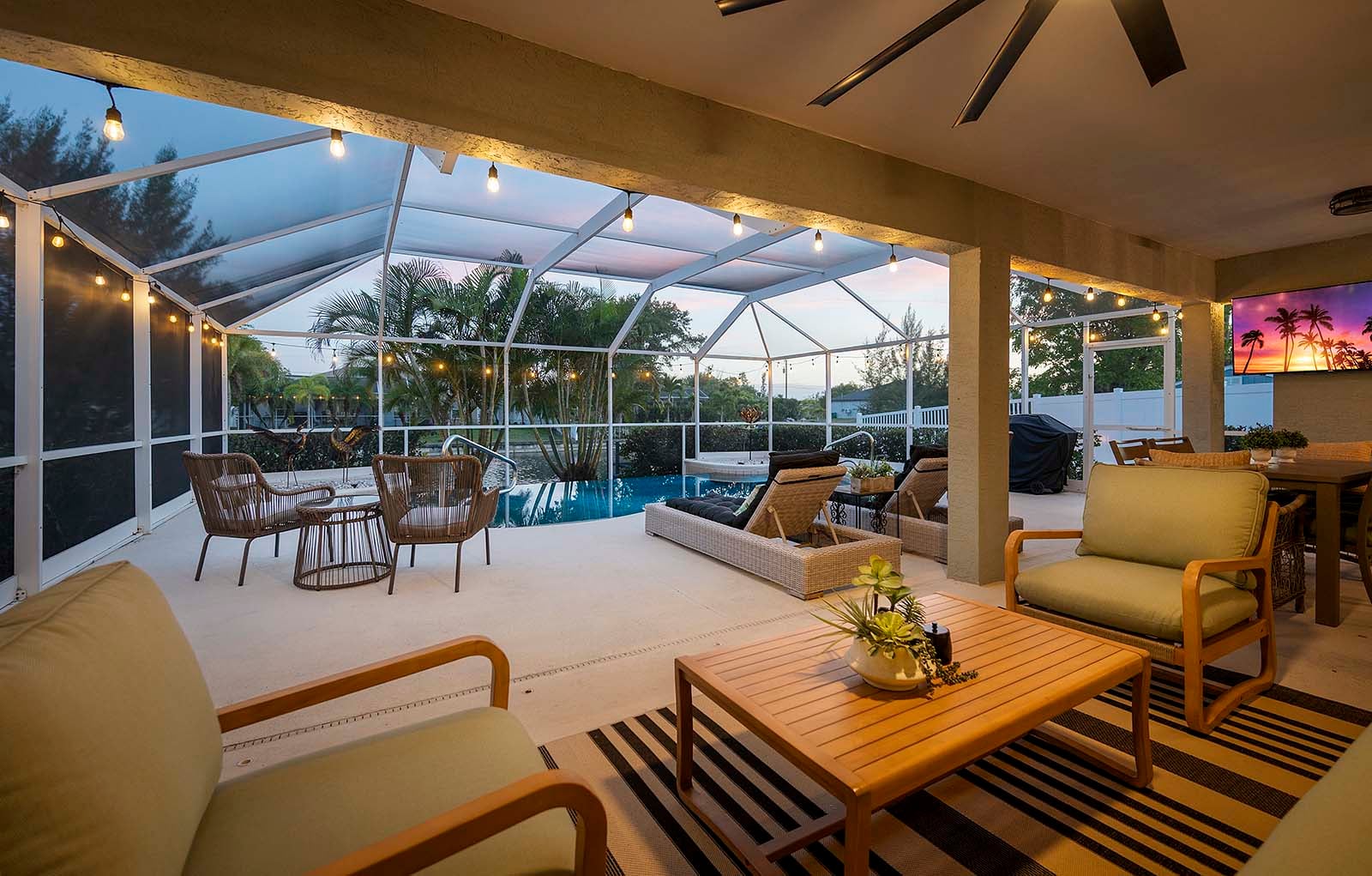 Abendstimmung bei Infinity Escape