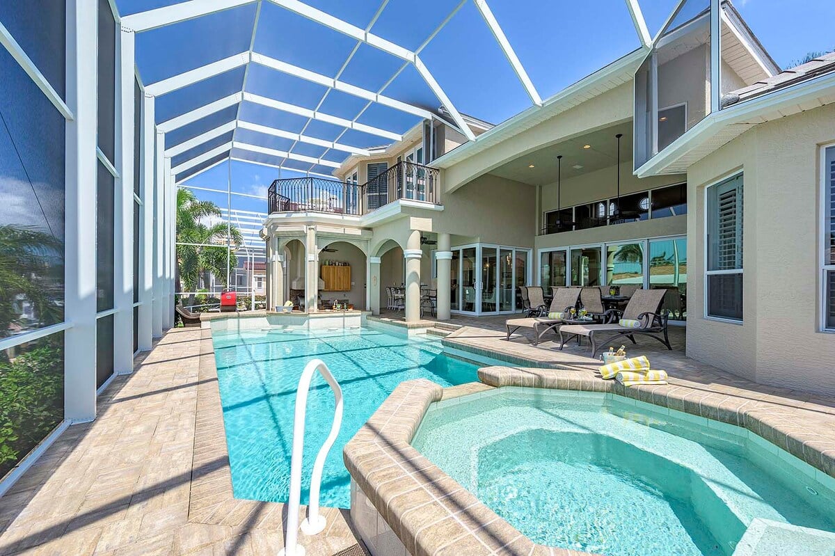 Direkt am Wasser+Gulf Access, Salzwasser-Pool+Whirlpool, Dock