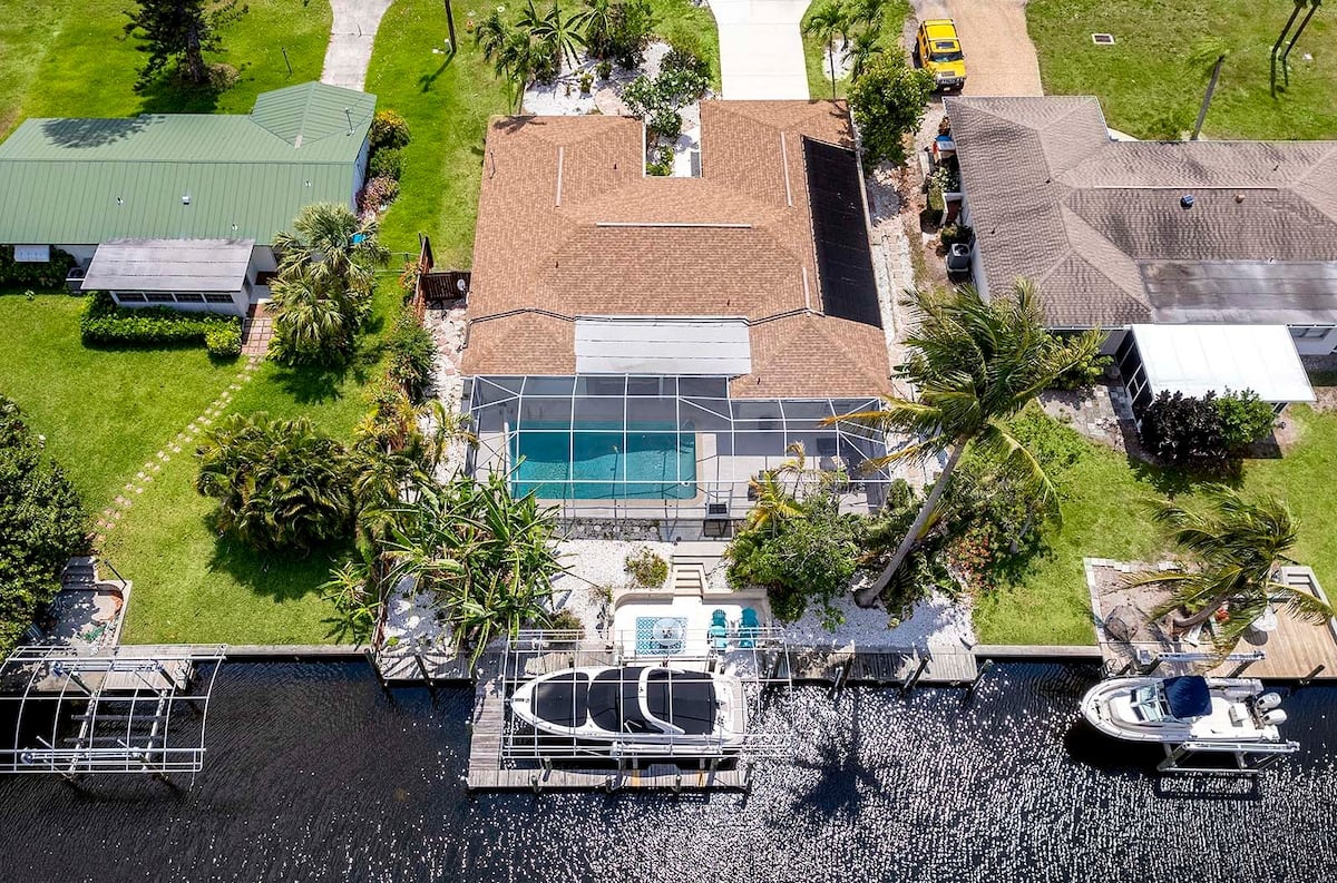 Ferienhaus Cape Coral Waterfront+Gulf Access, Pool, Bootsdock, Kajak
