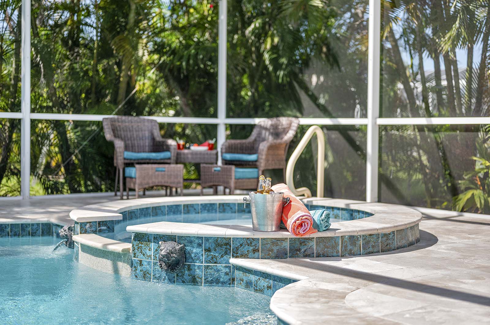 SW Cape Coral Ferienhaus, Salzwasser-Pool+Whirlpool, Bikes, Pet Friendly