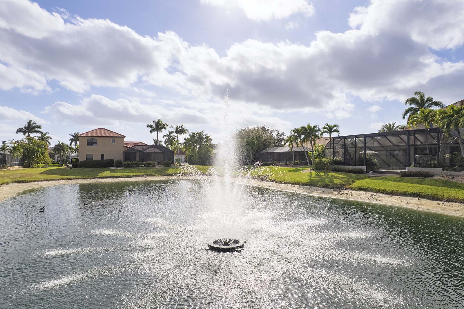 Beheizter Privatpool mit Lanai, Grill und Sitzbereich.