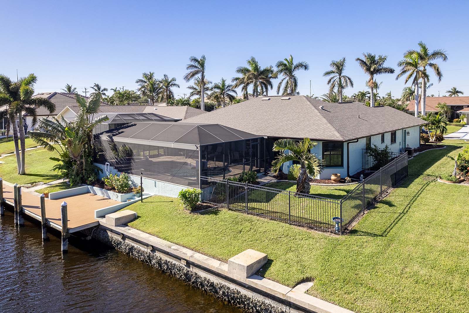 Bootsdock am Kanal mit direktem Zugang zum Golf von Mexiko.