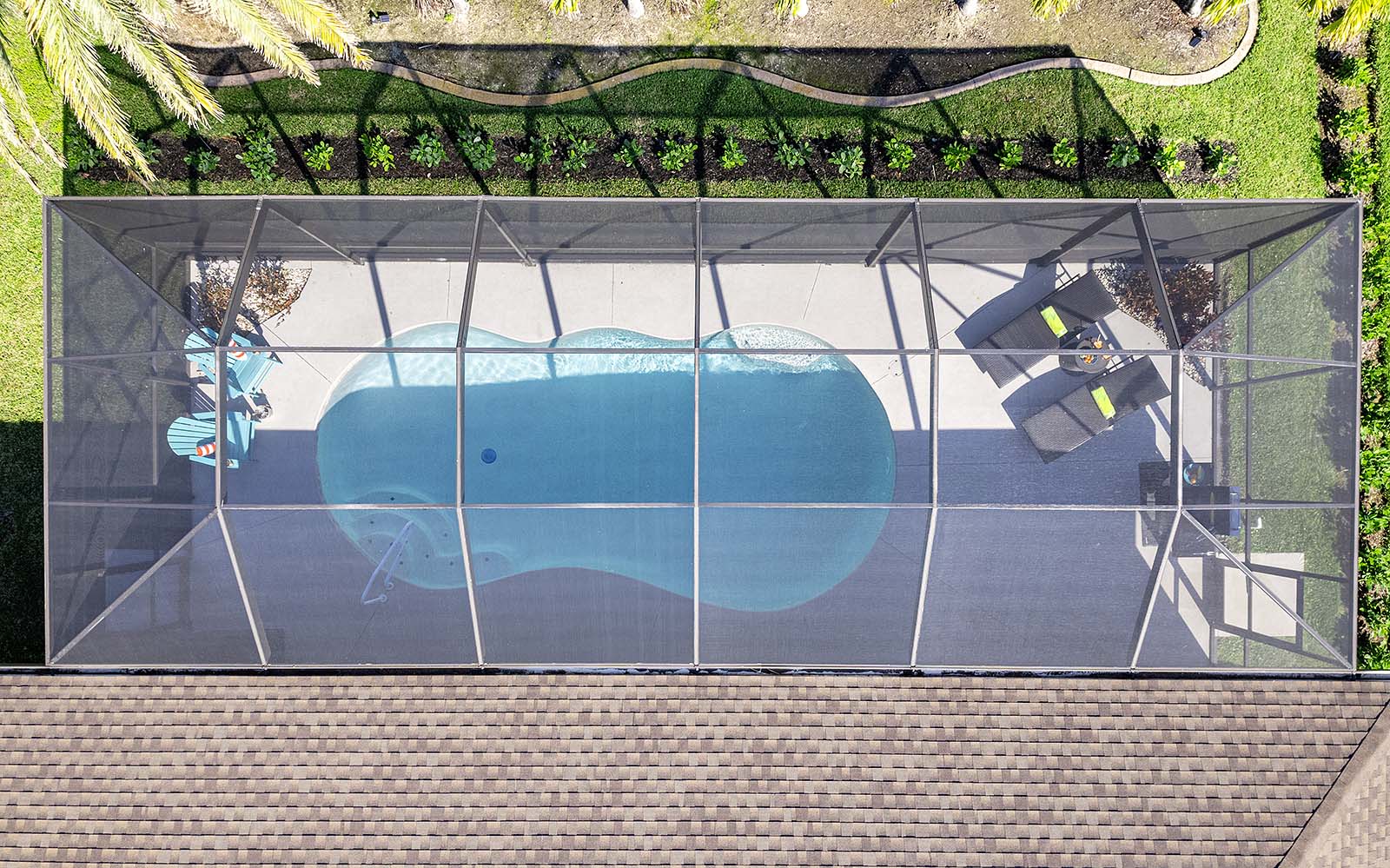 Lanai und Pool of American Dream