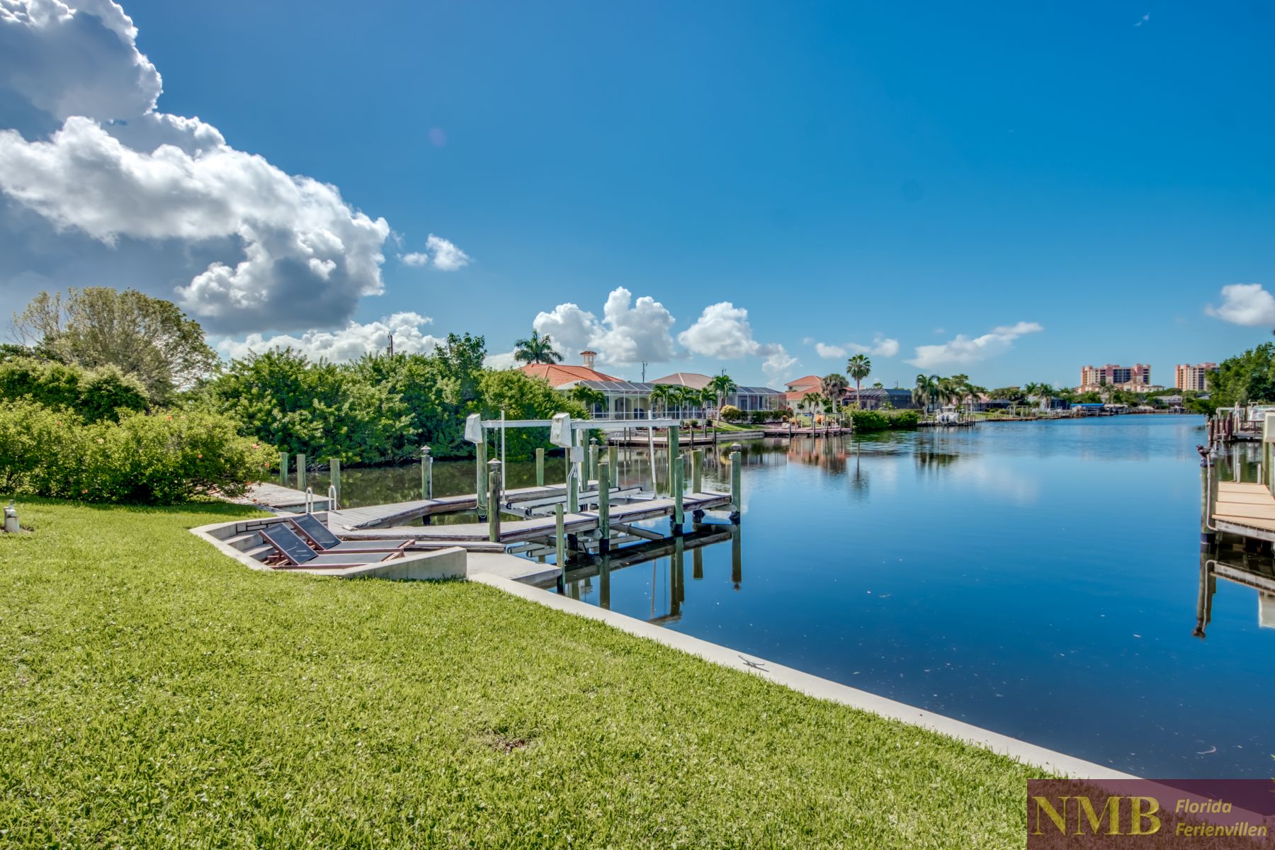 Ferienhaus Harbour View 55 Backyard