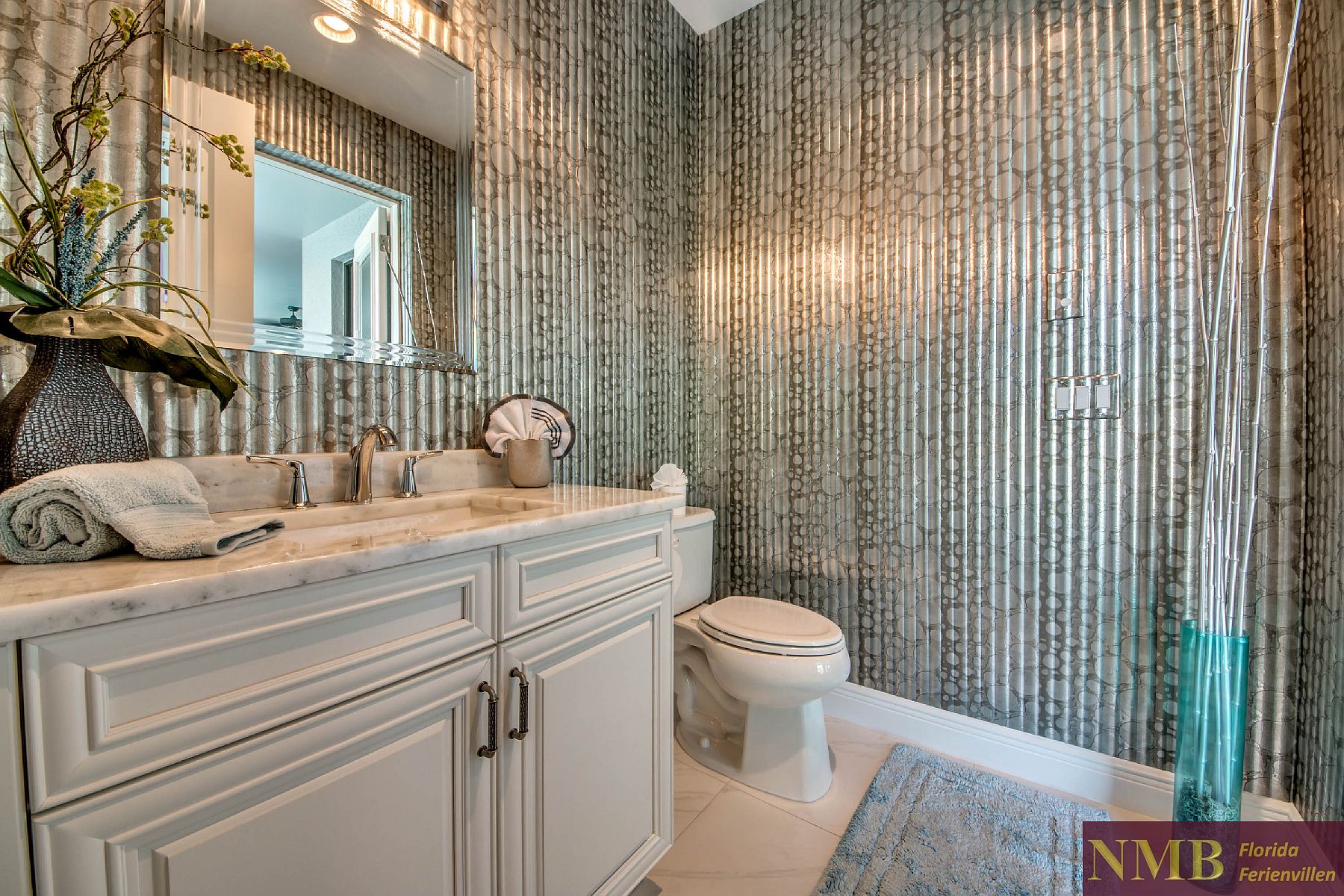 Ferienvilla Silversands Guest Powder Room Pool